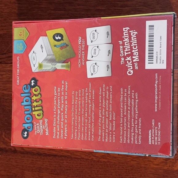 New Sealed Double Ditto The Game of Quick Thinking & Matching - Picture 2 of 2